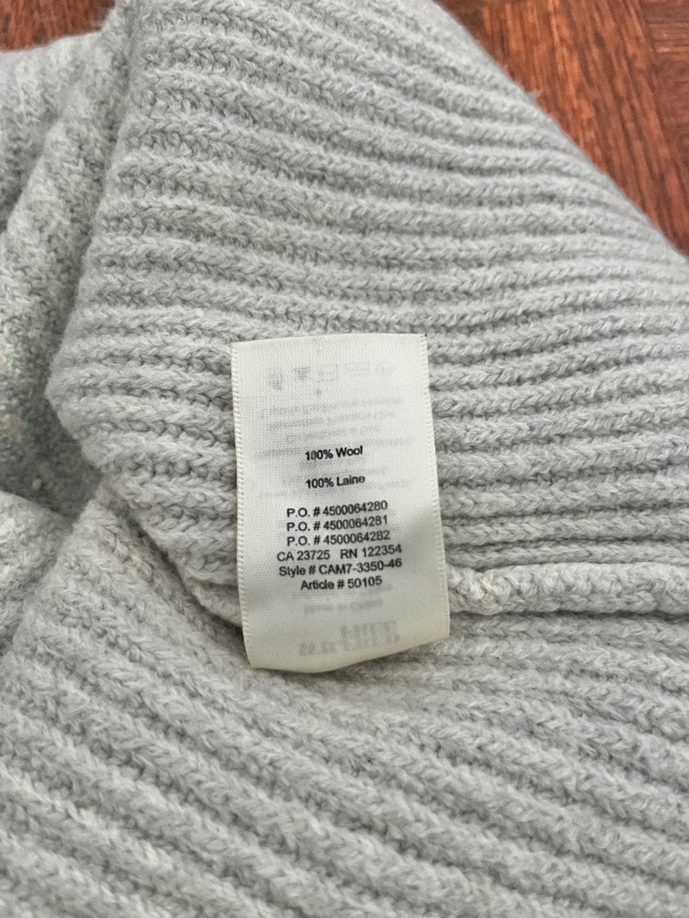 Wilfred grey turtleneck sweater